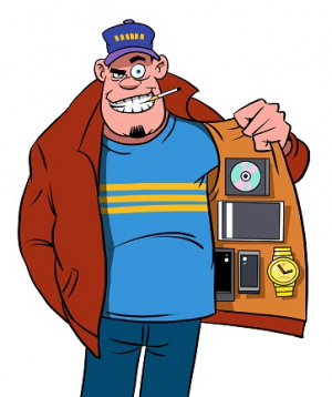 عکس با کیفیت نقاشی مرد خلافکار